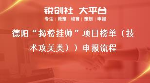 德陽“揭榜掛帥”項(xiàng)目榜單（技術(shù)攻關(guān)類））申報(bào)流程獎補(bǔ)政策